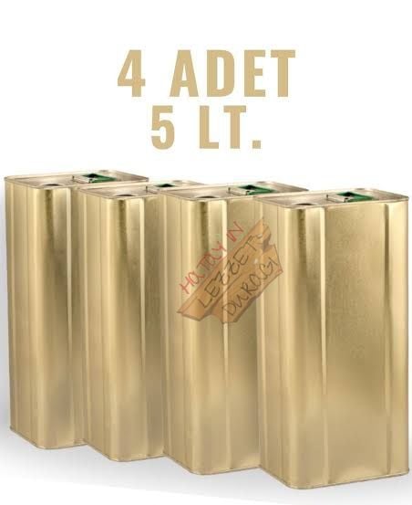 4 × 5 lt zeytinyağı ( teneke)